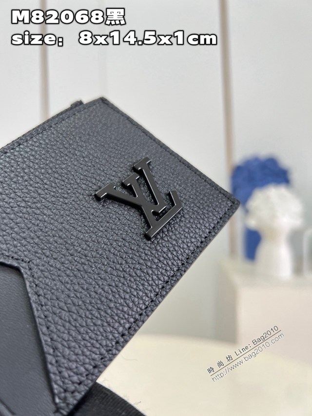LV專櫃2023新款coin零錢名片夾 M82068黑 路易威登粒面牛皮男士卡包 dn1266